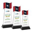 Flag Full Color Black on Hartford Base Abstract / Misc Crystal Award