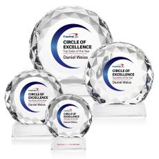 Victory Full Color Circle Crystal Award - Newest Additions