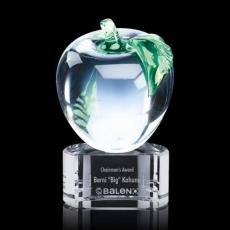 Apple Apples on Paragon Base Glass Award - Desk Accessories