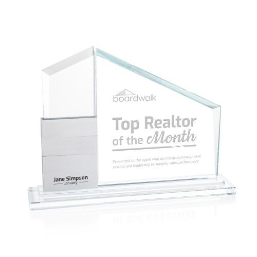 Corporate Awards - Crystal Awards - Castlewood Add-a-Block Peak Crystal Award