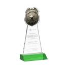 Police Badge Green Abstract / Misc Crystal Award