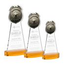 Police Badge Amber on Alberton Base Abstract / Misc Crystal Award