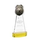 Police Badge Gold on Alberton Base Abstract / Misc Crystal Award
