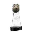 Police Badge Black on Alberton Base Abstract / Misc Crystal Award
