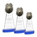 Police Badge Blue on Alberton Base Abstract / Misc Crystal Award