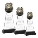 Police Badge Black on Hartford Base Abstract / Misc Crystal Award