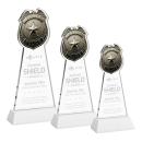 Police Badge White on Hartford Base Abstract / Misc Crystal Award