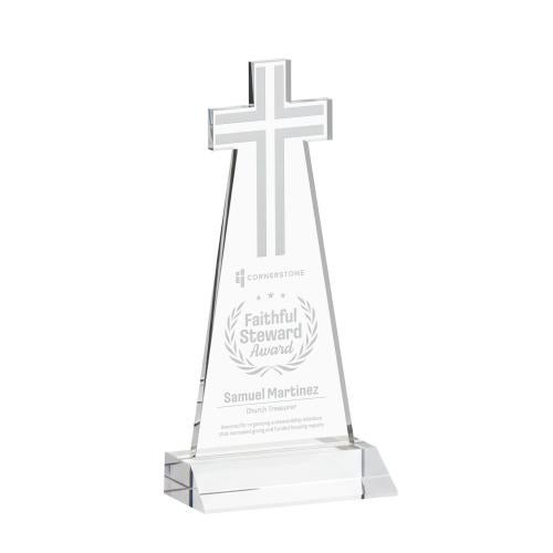 Corporate Awards - Crystal Awards - Cross Clear Abstract / Misc Crystal Award