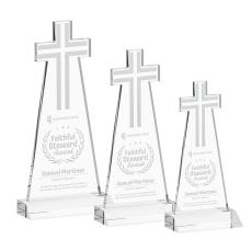 Cross Clear Abstract / Misc Crystal Award - Newest Additions