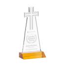 Cross Amber Abstract / Misc Crystal Award