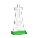 Cross Green Abstract / Misc Crystal Award