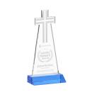 Cross Sky Blue Abstract / Misc Crystal Award