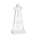 Cross White Abstract / Misc Crystal Award