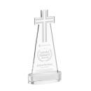 Cross Clear on Alberton Base Abstract / Misc Crystal Award
