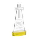Cross Gold on Alberton Base Abstract / Misc Crystal Award