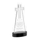 Cross Black on Alberton Base Abstract / Misc Crystal Award