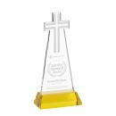Cross Gold on Hartford Base Abstract / Misc Crystal Award
