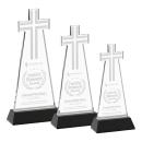 Cross Black on Hartford Base Abstract / Misc Crystal Award