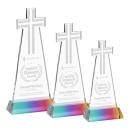 Cross Prismatic on Hartford Base Abstract / Misc Crystal Award