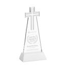 Cross White on Hartford Base Abstract / Misc Crystal Award