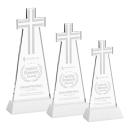 Cross White on Hartford Base Abstract / Misc Crystal Award