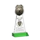 Police Badge Full Color Green Abstract / Misc Crystal Award