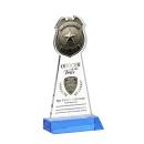 Police Badge Full Color Sky Blue Abstract / Misc Crystal Award