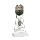 Police Badge Full Color White Abstract / Misc Crystal Award
