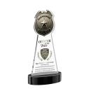 Police Badge Full Color Black on Alberton Base Abstract / Misc Crystal Award