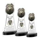 Police Badge Full Color Black on Alberton Base Abstract / Misc Crystal Award