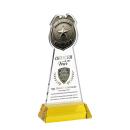 Police Badge Full Color Gold on Hartford Base Abstract / Misc Crystal Award