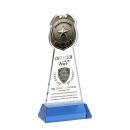 Police Badge Full Color Sky Blue on Hartford Base Abstract / Misc Crystal Award