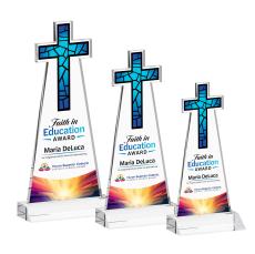 Cross Full Color Clear Abstract / Misc Crystal Award - Full Color Awards