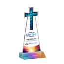 Cross Full Color Prismatic Abstract / Misc Crystal Award