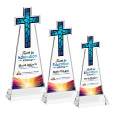 Cross Full Color Clear on Hartford Base Abstract / Misc Crystal Award - Newest Additions