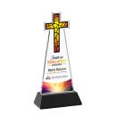 Cross Full Color Black on Hartford Base Abstract / Misc Crystal Award