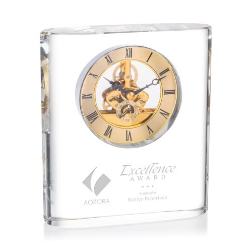 Corporate Recognition Gifts - Clocks - Adams Clock - Gold