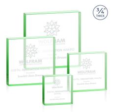 Upton Square Emerald Crystal Award - Newest Additions
