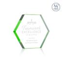 Gilford Hexagon Emerald Crystal Award