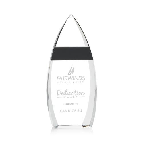 Corporate Awards - Crystal Awards - Brookshire Arch & Crescent Crystal Award