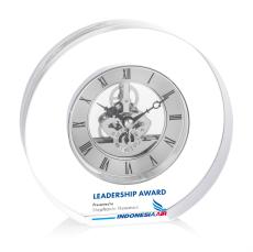 Wilkes Full Color Clock - Silver - Corporate Awards