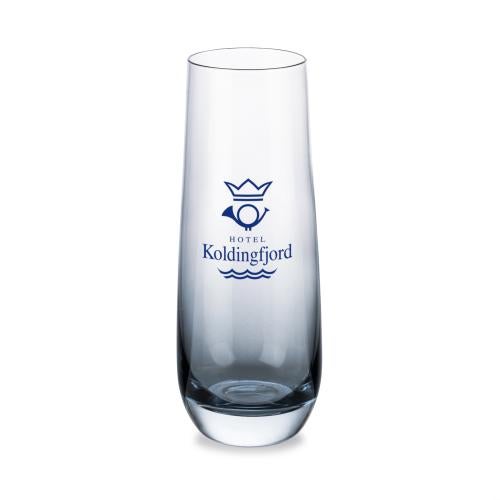 Corporate Recognition Gifts - Etched Barware - Soudan Smoke Stemless Flute - Imprinted