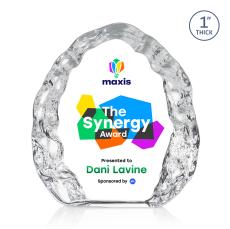 Naughton Full Color Iceberg Crystal Award - Crystal Awards