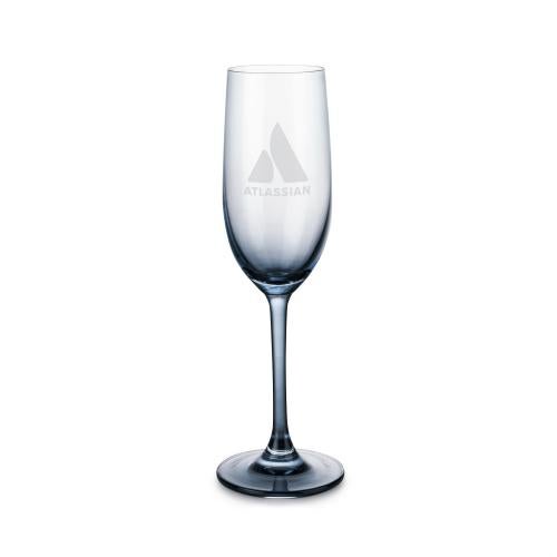 Corporate Recognition Gifts - Etched Barware - Soudan Flute Smoke - Deep Etch