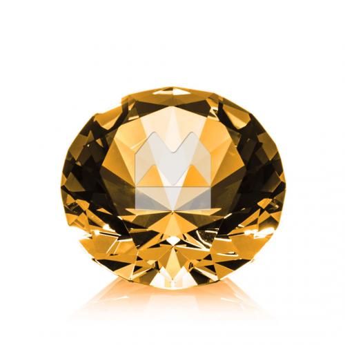 Corporate Awards - Optical Gemstone Amber Crystal Award