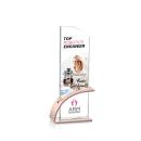 Barton Full Color Rose Gold Crystal Award