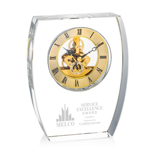 Corporate Recognition Gifts - Clocks - Barchus Clock - Gold