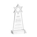 Star of David Clear Abstract / Misc Crystal Award