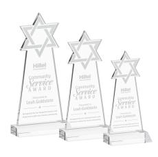 Star of David Clear Abstract / Misc Crystal Award - Newest Additions