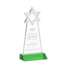 Star of David Green Abstract / Misc Crystal Award
